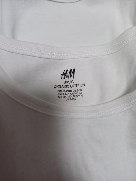 Biele tielka 7ks, h&m,158