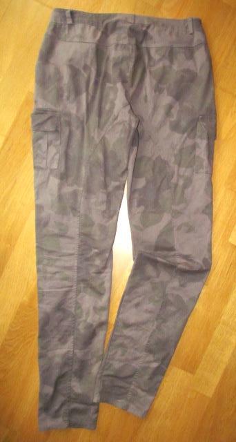 Damske cargo nohavice s potlacou listov, c. 40, 40