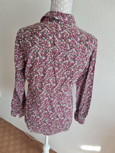 Ružová kvetinková blúzka veľ. m, m