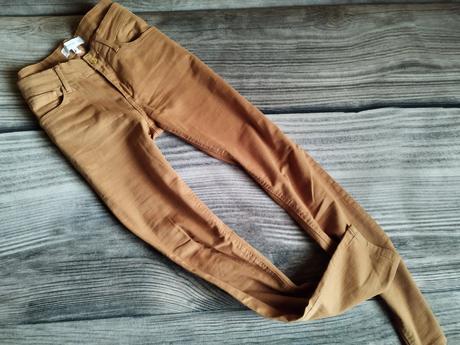 Horčicové nohavice, mango,38