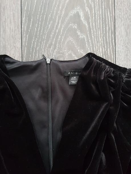 Spolocenske zamatove saty amisu, amisu,xs