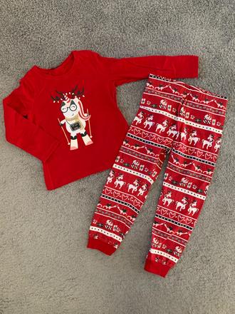 Vianočné pyžamo h&m v.98/104, h&m,98