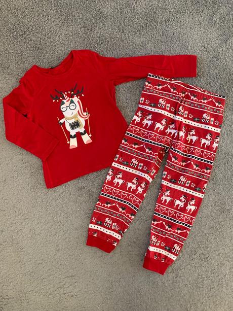 Vianočné pyžamo h&m v.98/104, h&m,98