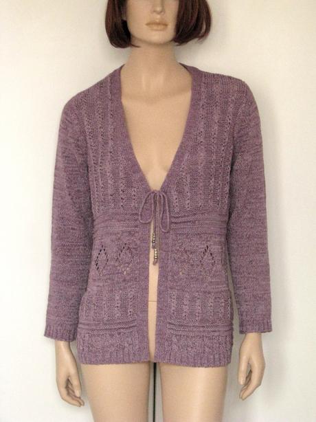 Fialový svetrík, c&a,l