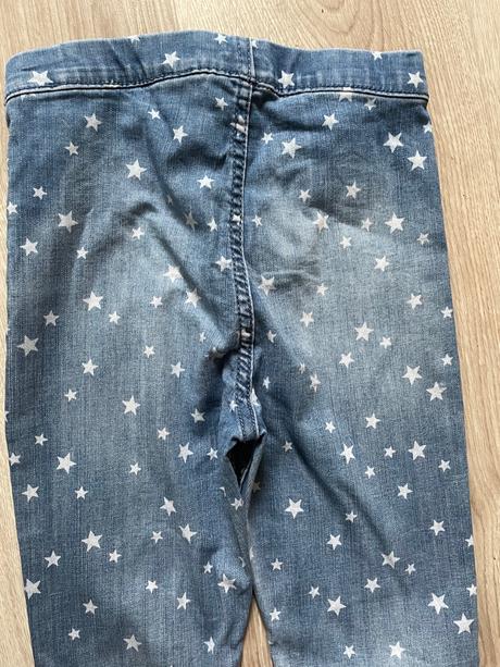 Riflove leggins hviezda 8-9 rokov, h&m,134