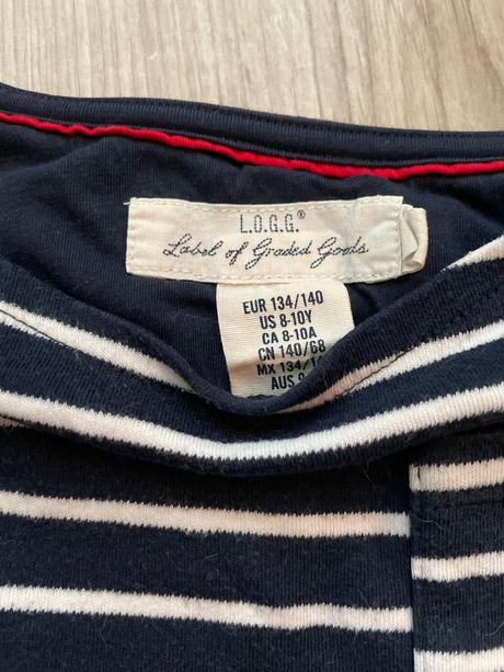 Natelnik pruhy 8-10 rokov, h&m,140