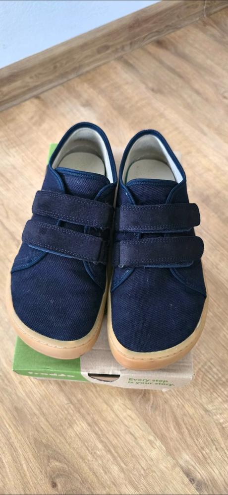 Barefoot plátenky froddo dark blue, froddo,35