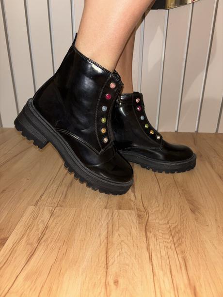 Lakované kotníkové topánky george 36, george,36