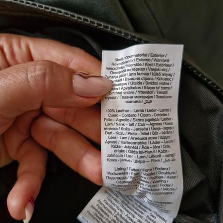 Kožená bunda object, l