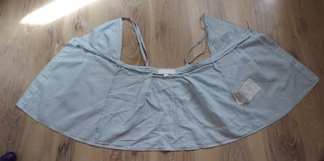 Mäkkučký ľanový riflový top zara, zara,s