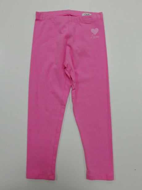 Ružové bavlnené legíny, ovs,110