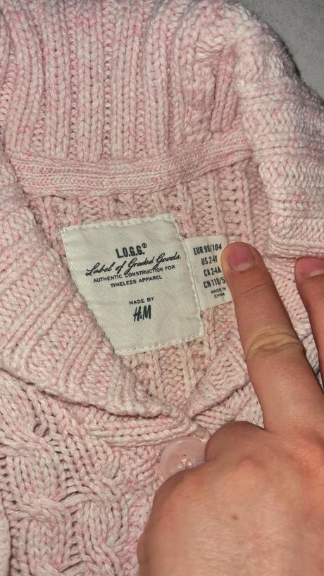 Pletená vesta, h&m,104