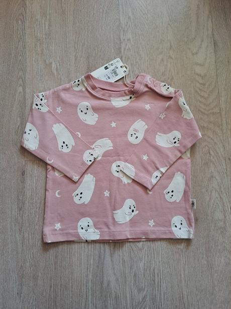 Lindex dievcenske ruzove tricko dlhy rukav 68, lindex,68