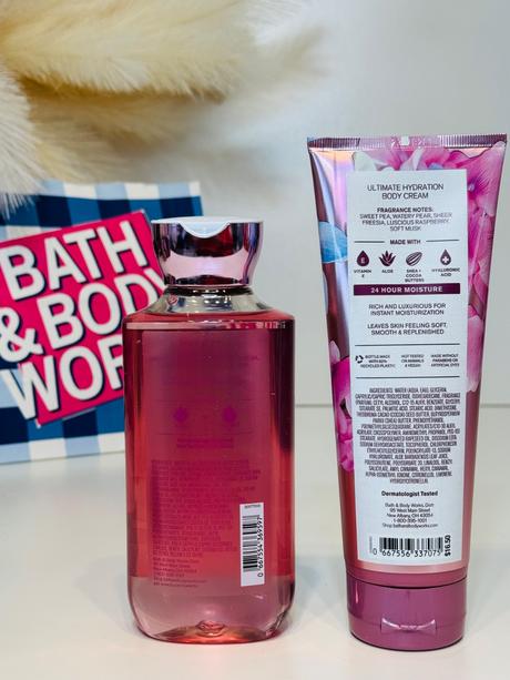 Bath & body works sweet pea sprchový gel a mlieko, 