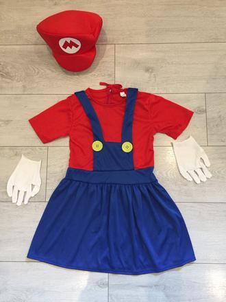 Dievčensky kostym super mario 6-8 rokov,