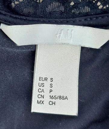 Tmavomodré čipkované šaty h&m, h&m,36