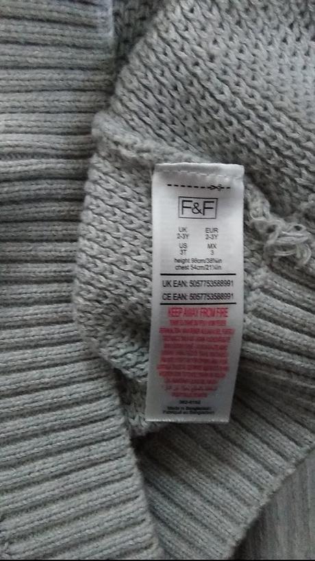 Štýlový sveter-top stav, f&f,98