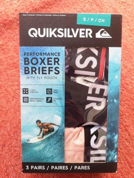 Quiksilver pánske  boxerky 3 ks veľkosť s, quiksilver,s