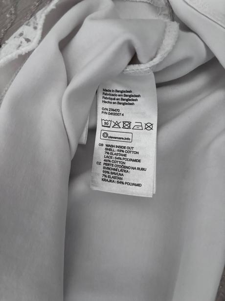 Biele bavlnené letné šaty s čipkou h&m 122 /128, h&m,128