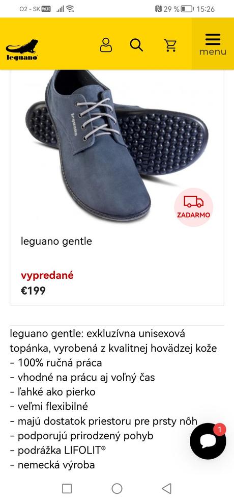 Leguano barefoot, 38