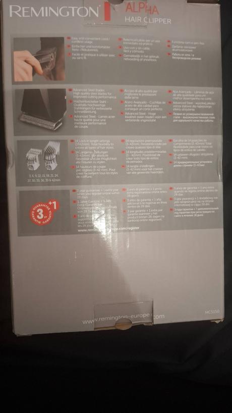 Remington zastrihávač vlasov, 