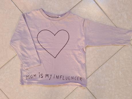 Tričko top stav mom is my influencer, zara,104