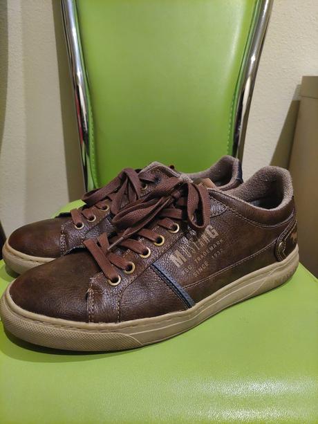 Koženné topánky mustang, mustang,41