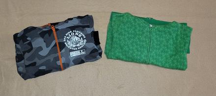 2ks chlapčenská mikina velk. 128, h&m,128