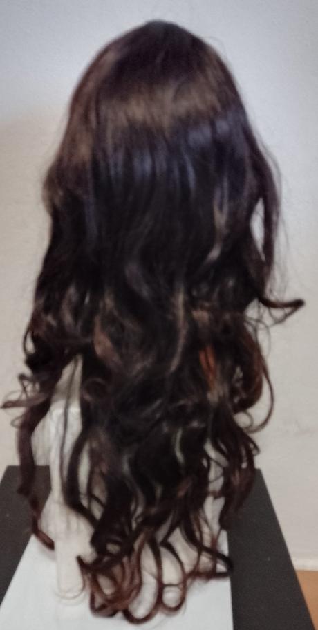 Hnedá - gaštanová dlhá parochňa, cca 70 cm, č. 10,