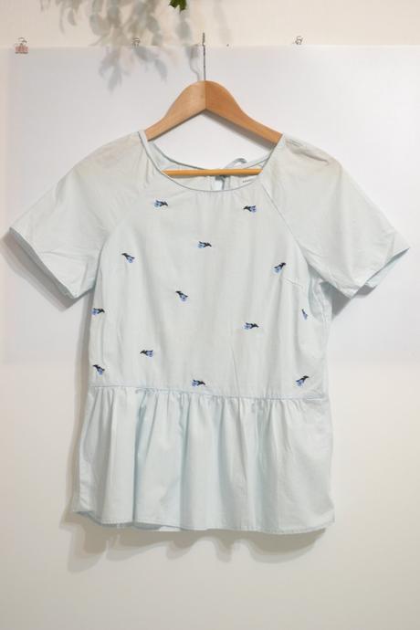 Bledomodrá blúzka 34, 34