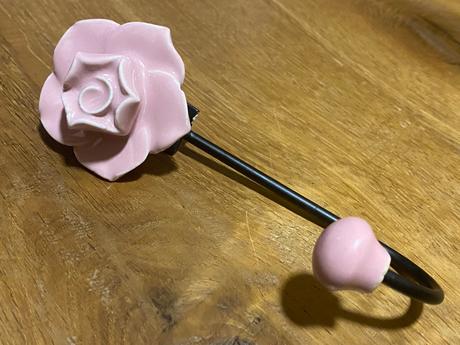 Provance rose - keramický vešiak, vešiačik, háčik,