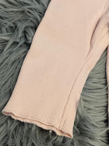 Dievčenské rebrované legíny s fodričkou h&m (68), h&m,68