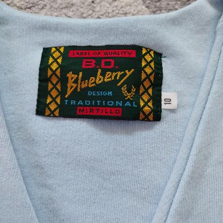 Krásna nebíčkovo modrá vesta blueberry, 140