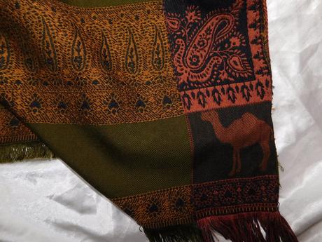 Camel krásny veľký šál/prehož, 4xl