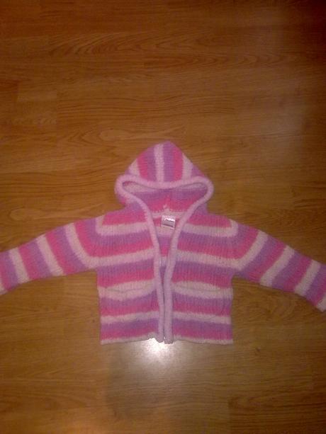 Svetrik na zips, s kapucnou, ladybird,80