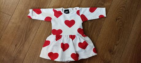 Šaty s body a so srdiečkami, japitex,62