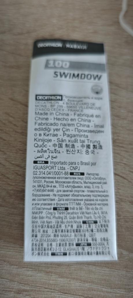 Detské plavecké okuliare/maska nabaiji swimdow v2,