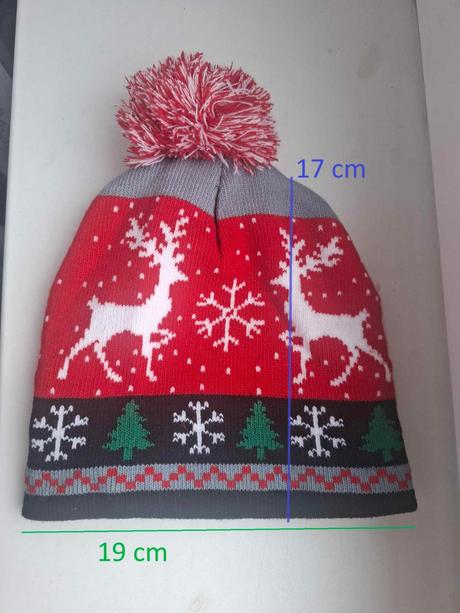 Detská zimná vianočná čiapka, 