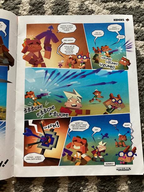 Minecraft oficiálny časopis a veľký plagát, 