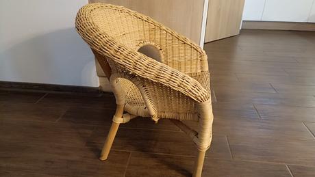 Detské ratanové kreslo., 