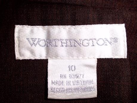 Hnedé sako worthington v 10 m-l, m