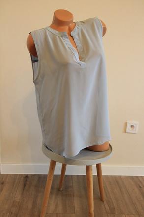 Bledo modrý top, xl, xl