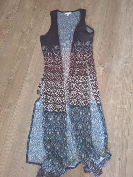 Letny cardigan/prehoz bez rukavov, amisu,s