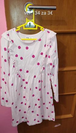 Šaty s dlhým rukávom veľ 134, sinsay,134