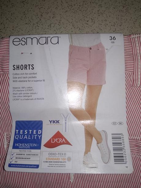 Dámske šortky, esmara,36