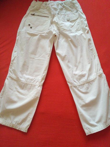 Biele letné nohavice, 128