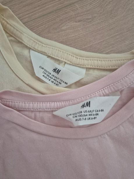 2x tricko hm, h&m,122