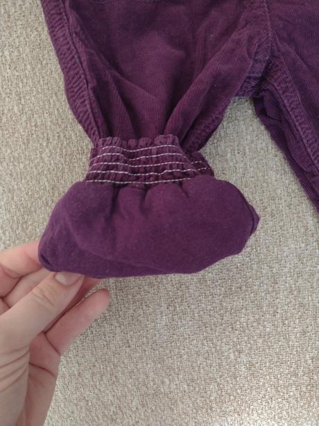 Teplé menčestrové nohavice, marks & spencer,80