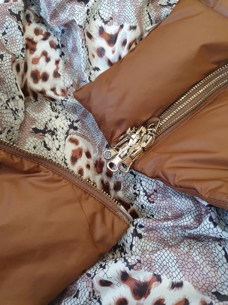 Zimná páperová bunda, s