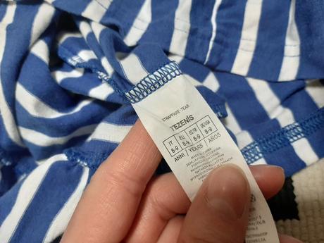 Nádherné tričkové šaty+2-dielne plavky grátis 6-9r, tezenis,134